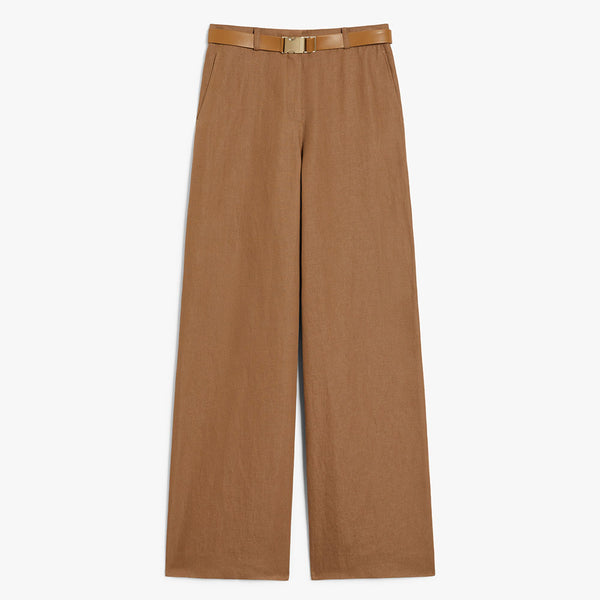 Cotton and linen trousers