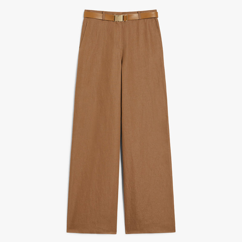 Cotton and linen trousers