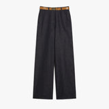 Cotton and linen trousers