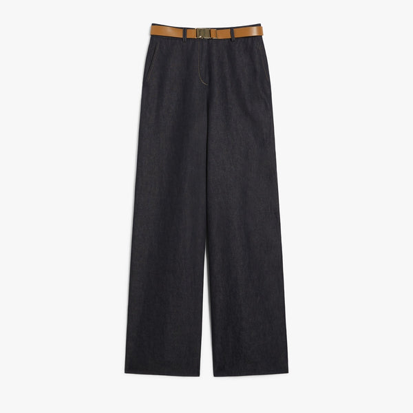 Cotton and linen trousers