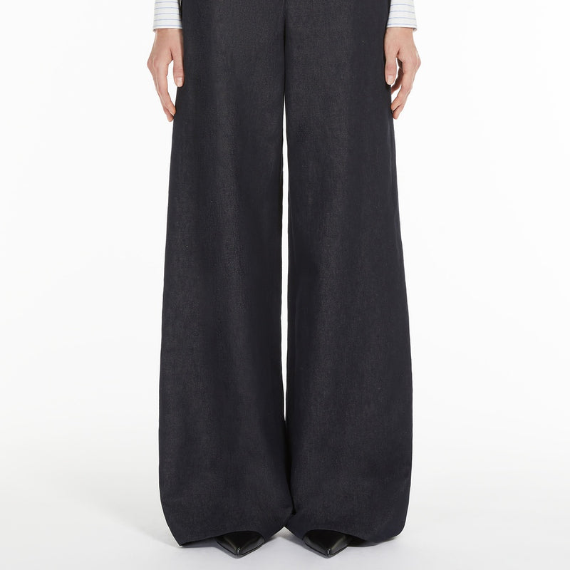 Cotton and linen trousers