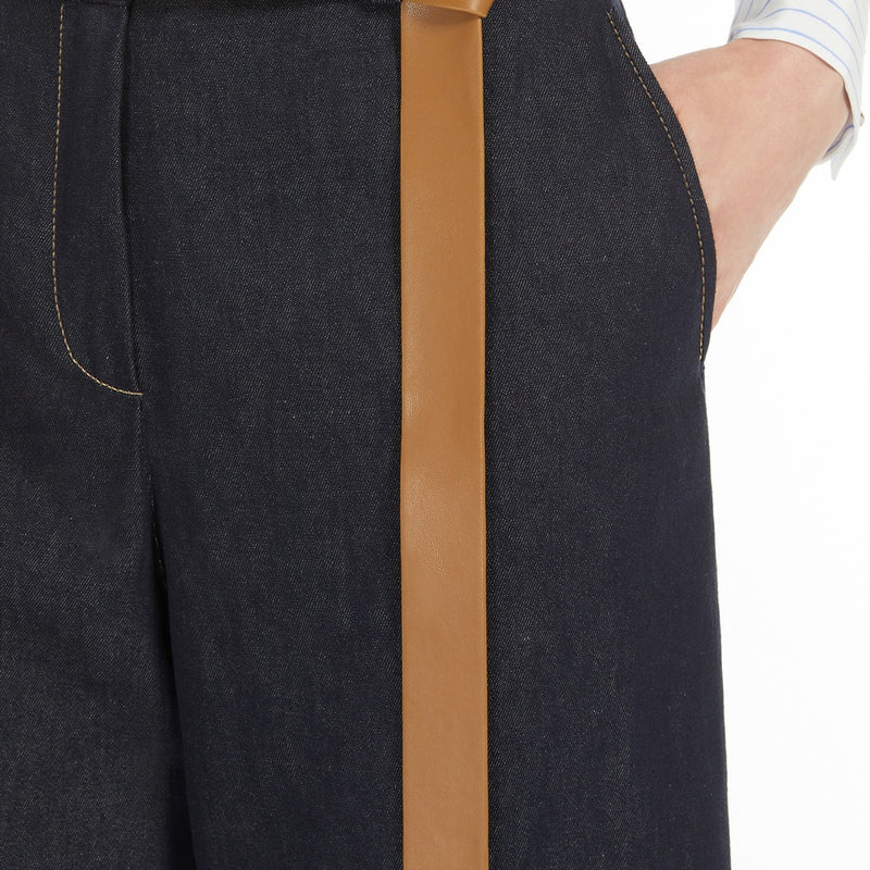 Cotton and linen trousers