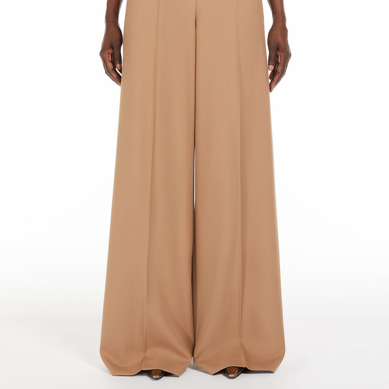 Gabardine wool trousers