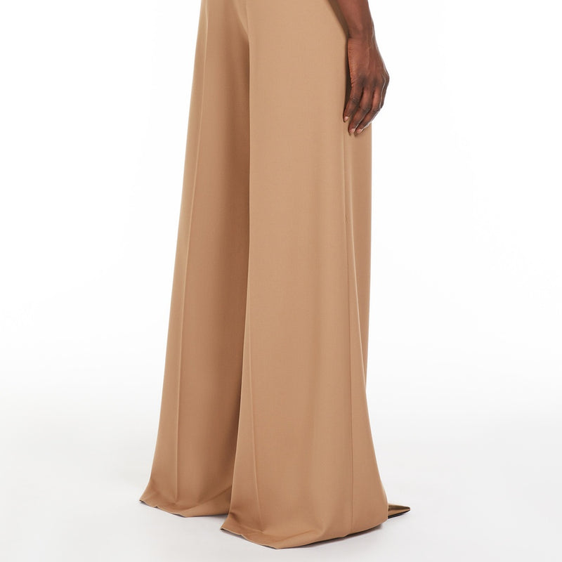 Gabardine wool trousers