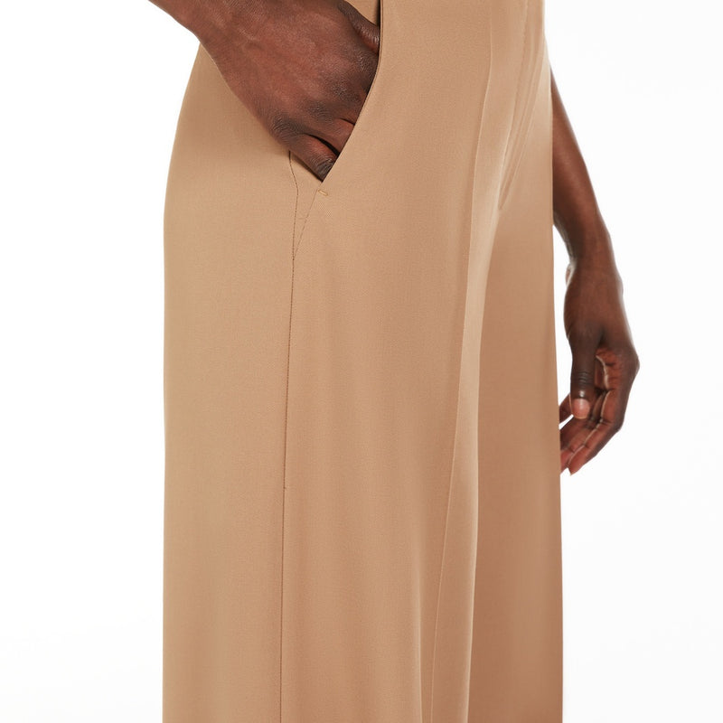 Gabardine wool trousers
