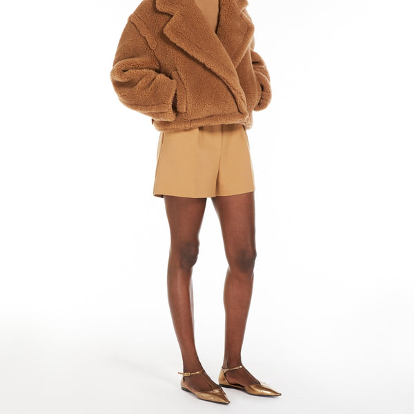 Wool canvas shorts
