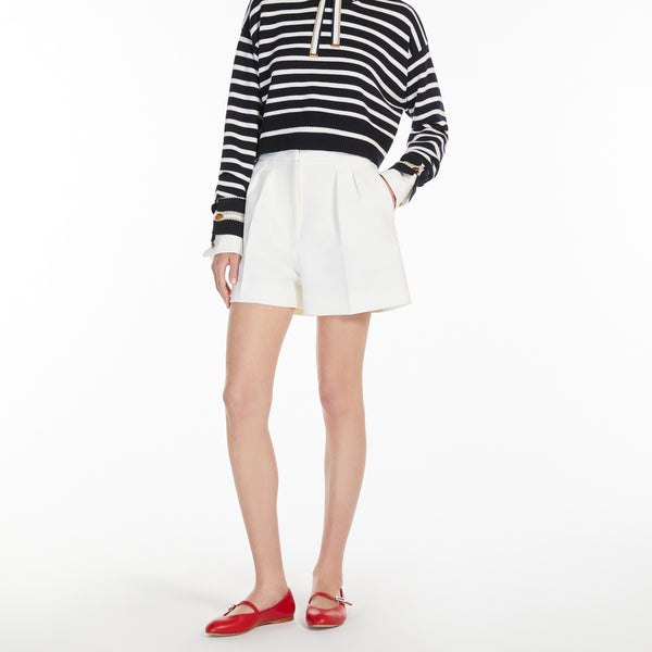 Wool canvas shorts