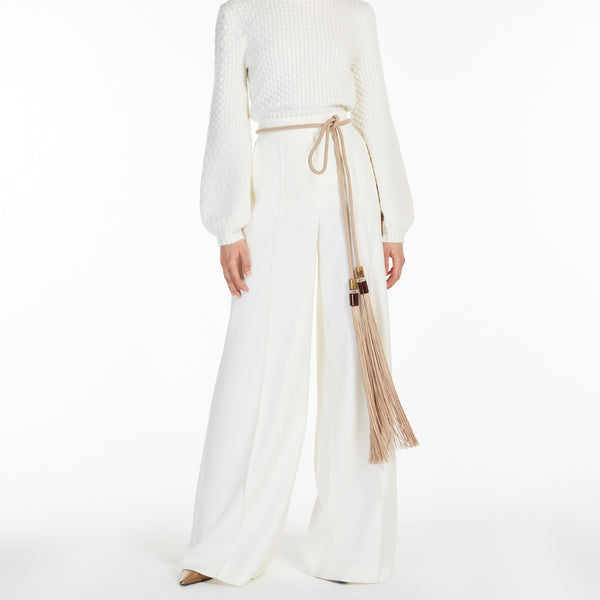 Gabardine wool trousers