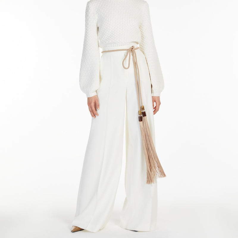 Gabardine wool trousers