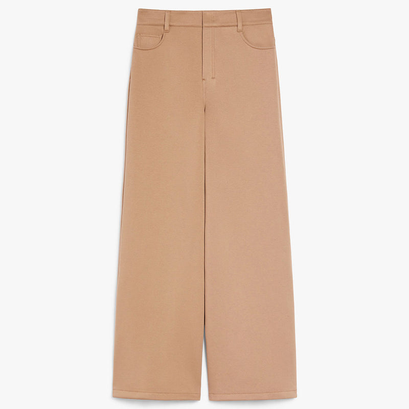 Wide jersey trousers