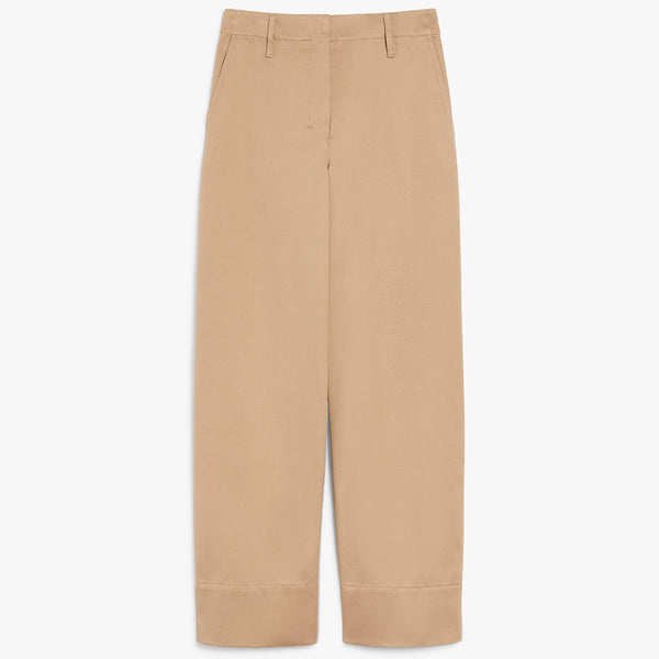 Cotton gabardine trousers