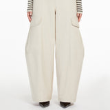 Gabardine cargo trousers