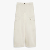 Gabardine cargo trousers