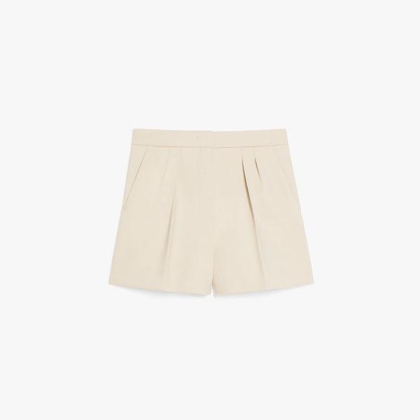Wool canvas shorts