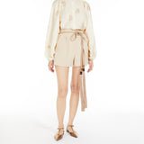 Wool canvas shorts
