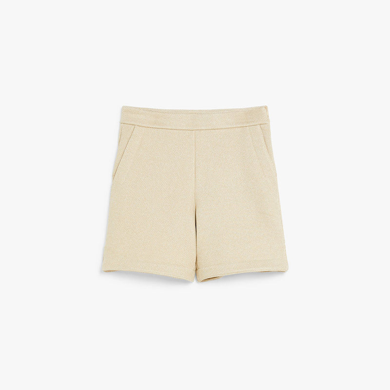 Cotton fleece Bermuda shorts