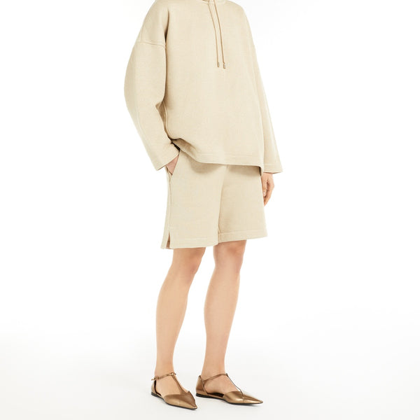 Cotton fleece Bermuda shorts