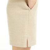 Cotton fleece Bermuda shorts
