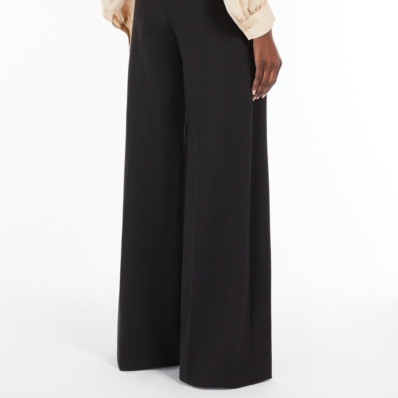 Compact jersey trousers