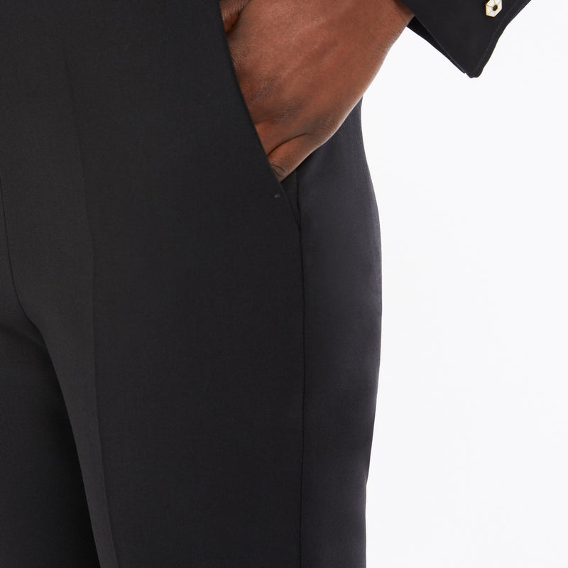 Wool crepe trousers