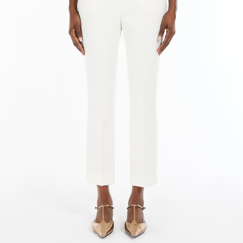 Wool crepe trousers