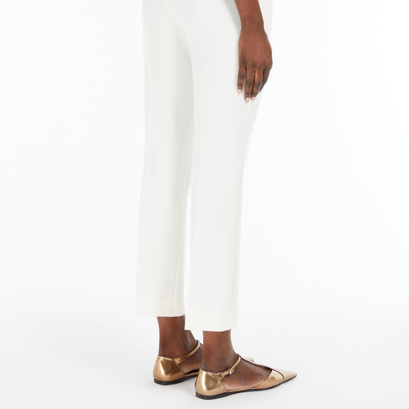Wool crepe trousers