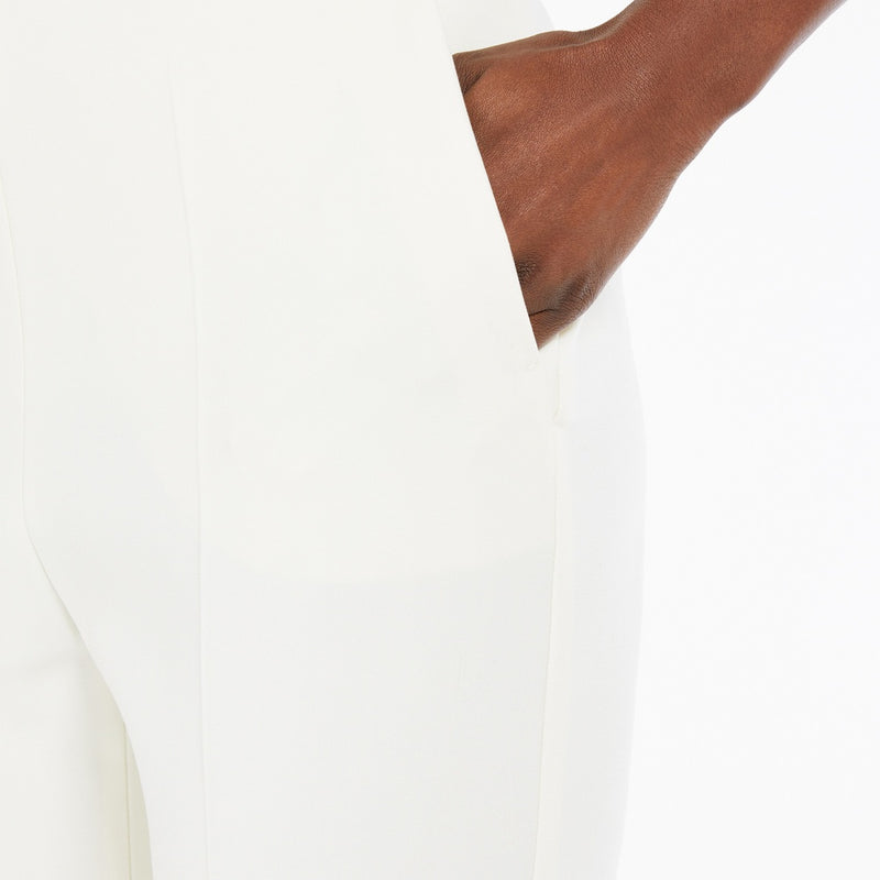 Wool crepe trousers