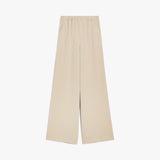 Wide-leg cady trousers