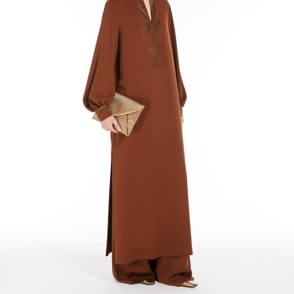 Silk charmeuse trousers