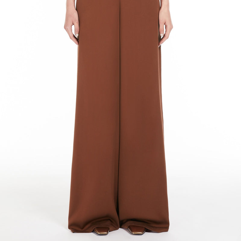 Silk charmeuse trousers