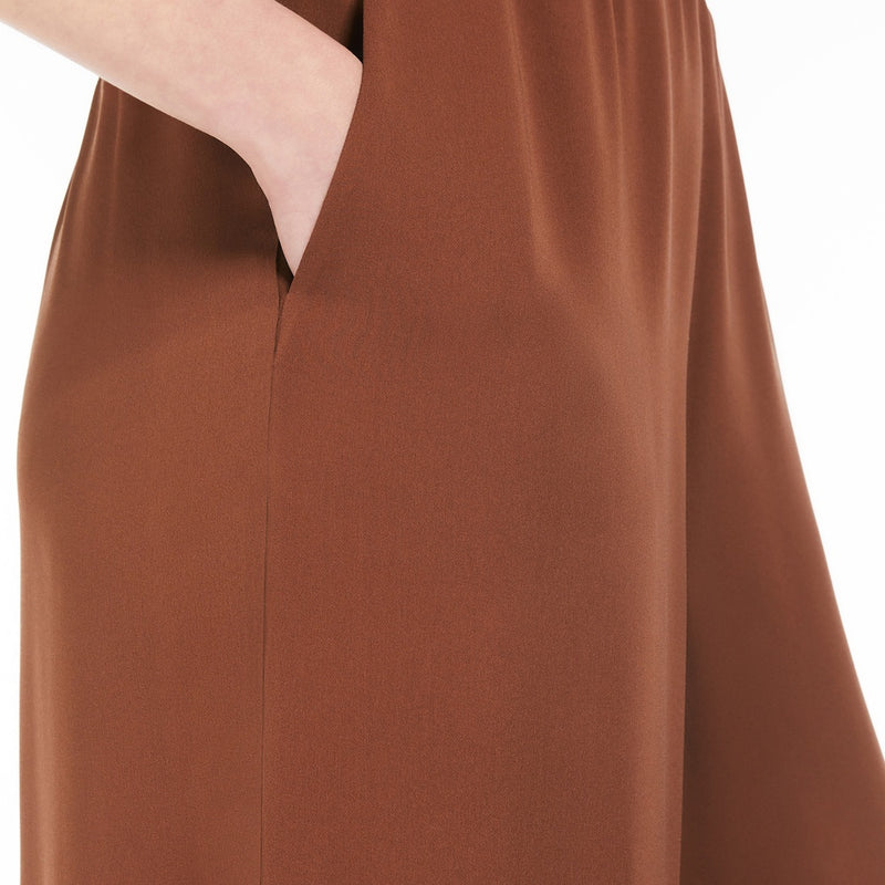 Silk charmeuse trousers