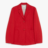 Single-breasted linen jacket
