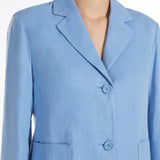 Single-breasted linen jacket