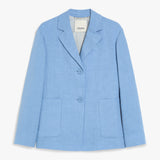 Single-breasted linen jacket