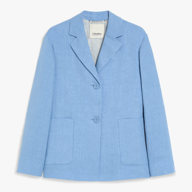 Single-breasted linen jacket