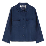 Linen and cotton boxy jacket