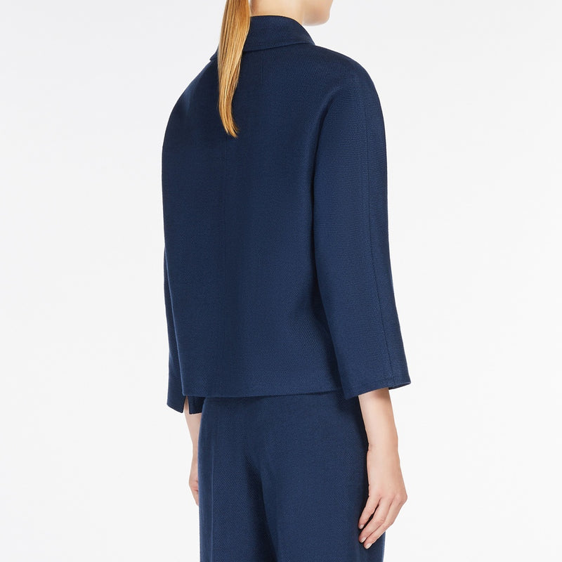 Linen and cotton boxy jacket