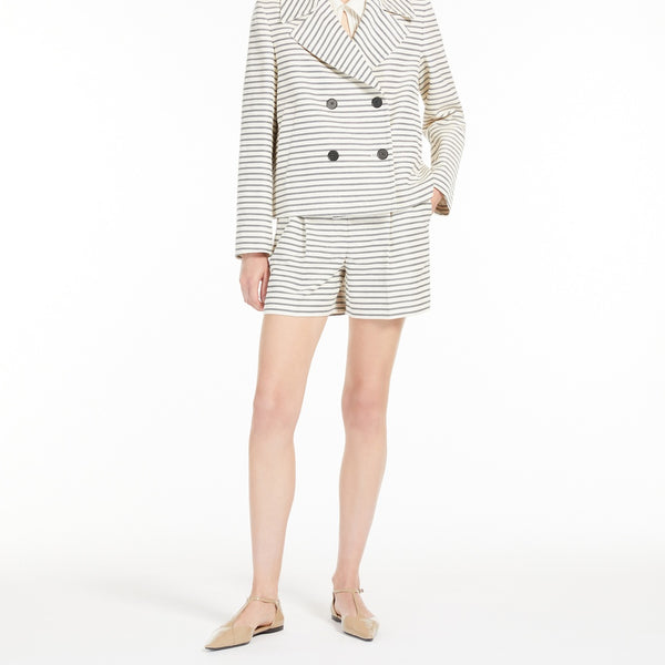Striped cotton ottoman jacket