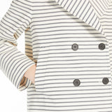 Striped cotton ottoman jacket