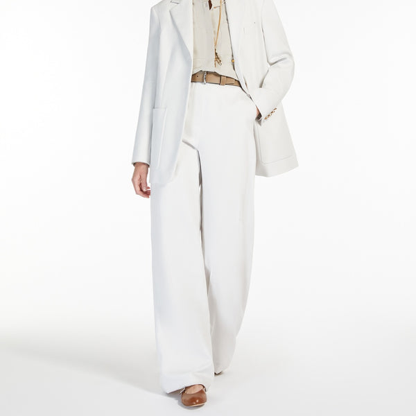 Semi-fitted cotton drill jacket