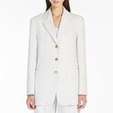 Semi-fitted cotton drill jacket