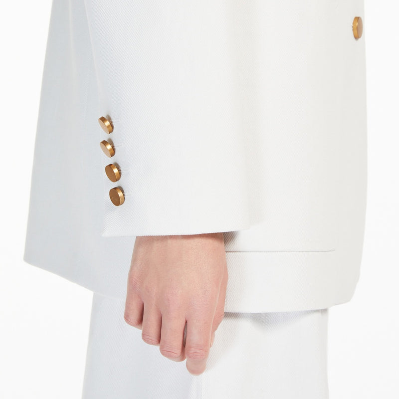 Semi-fitted cotton drill jacket
