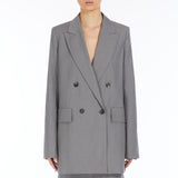 Oversized wool cloth blazer
