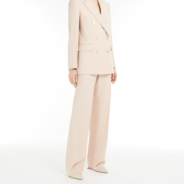 Wool satin crepe blazer