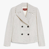 Striped cotton ottoman jacket
