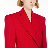 Stretch-wool double-breasted blazer