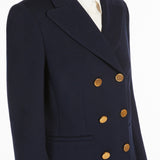 Double-breasted jersey blazer