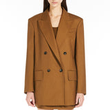 Olimpia Jacket in mohair wool and silk canvas