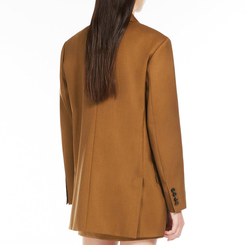 Olimpia Jacket in mohair wool and silk canvas