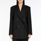 Olimpia Jacket in mohair wool and silk canvas